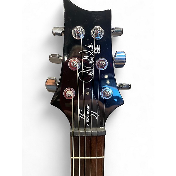 Used PRS SE Custom 24 35th anniversary Trans Amber Solid Body Electric Guitar