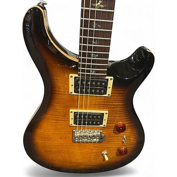 Used PRS SE Custom 24 35th anniversary Trans Amber Solid Body Electric Guitar