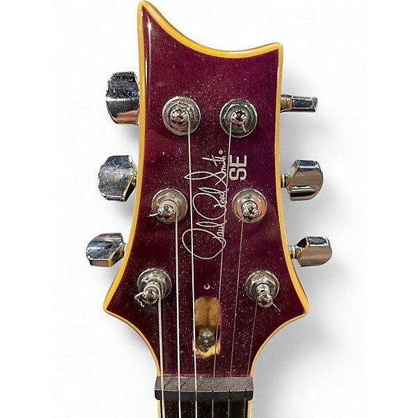 Used PRS SE Custom 24 Purple Solid Body Electric Guitar