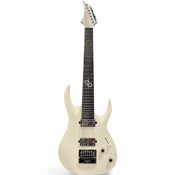 Used Solar Guitars A.17 VINTER 7 STRING White Solid Body Electric Guitar