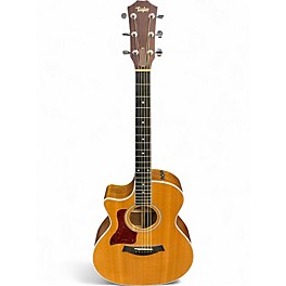 Used Taylor 414CE Left Handed Natural Acoustic Electric Guitar