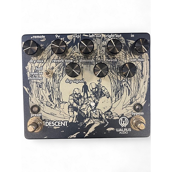 Used Walrus Audio Descent Reverb Effect Pedal