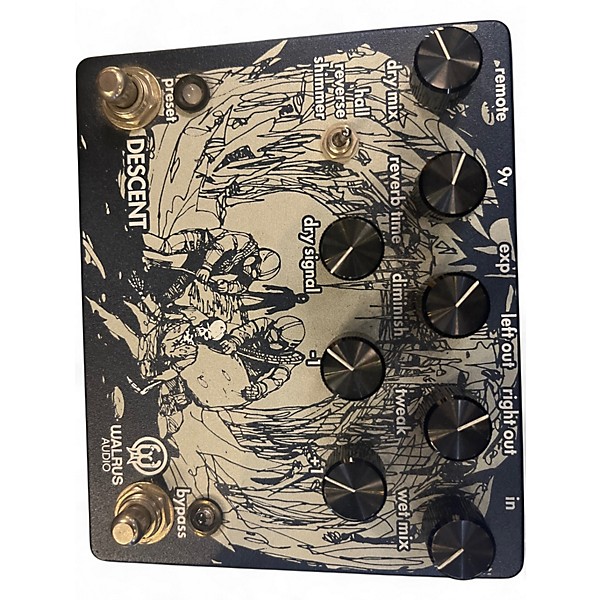 Used Walrus Audio Descent Reverb Effect Pedal