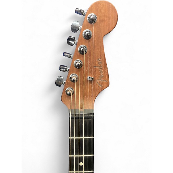 Used 2021 Fender AMERICAN ACOUSTASONIC JAZZMASTER Natural Acoustic Electric Guitar