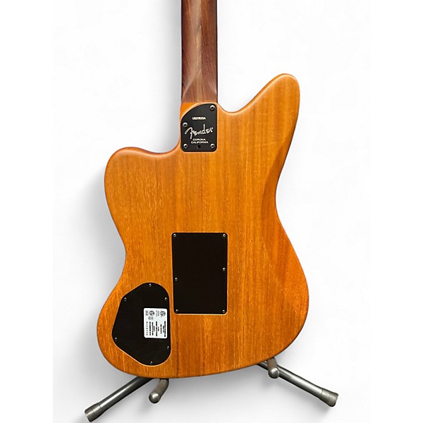 Used 2021 Fender AMERICAN ACOUSTASONIC JAZZMASTER Natural Acoustic Electric Guitar