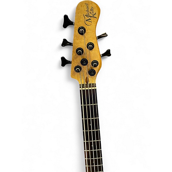 Used Michael Kelly Custom Collection Element Zebra Burst Electric Bass Guitar