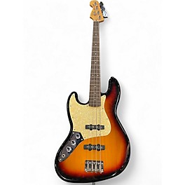 Used Fender Standard Jazz Bass Left Handed 2 Tone Sunburst Electric Bass Guitar