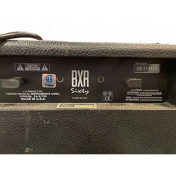 Used Fender BXR 60 Bass Combo Amp