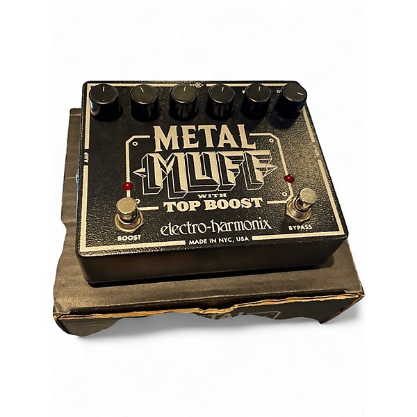 Used Electro-Harmonix Metal Muff Distortion With Top Boost Effect Pedal