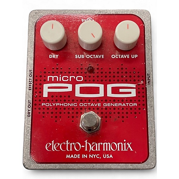 Used Electro-Harmonix Micro Pog Polyphonic Octave Generator Effect Pedal