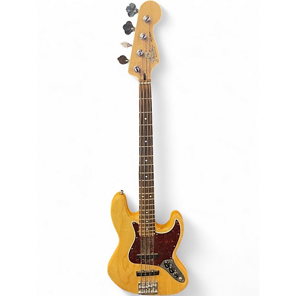 Used Fender Deluxe Jazz Bass Natural Electric Bass Guitar