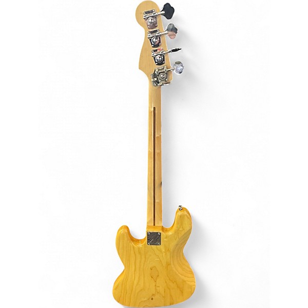 Used Fender Deluxe Jazz Bass Natural Electric Bass Guitar