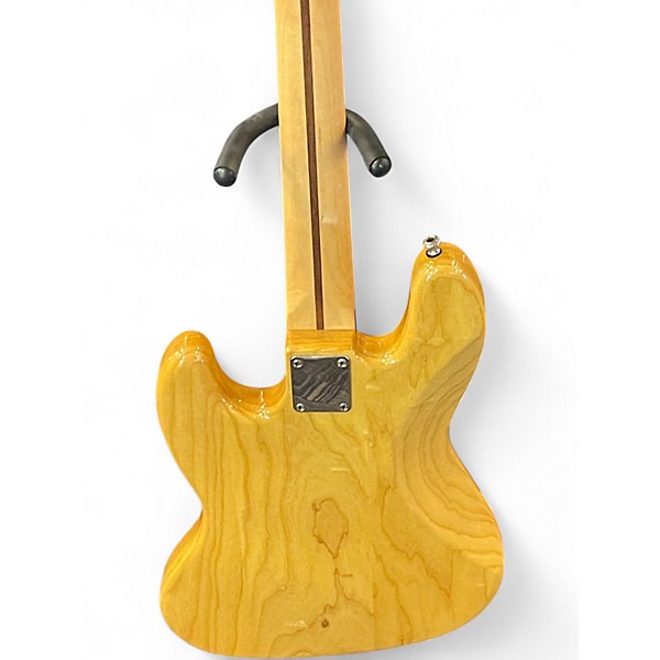 Used Fender Deluxe Jazz Bass Natural Electric Bass Guitar