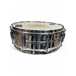 Used Ludwig 14in STEEL SNARE STEEL Drum