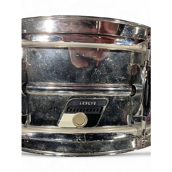 Used Ludwig 14in STEEL SNARE STEEL Drum