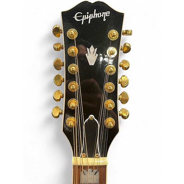 Used Epiphone J200 12 String Vintage Sunburst 12 String Acoustic Electric Guitar