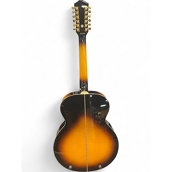 Used Epiphone J200 12 String Vintage Sunburst 12 String Acoustic Electric Guitar