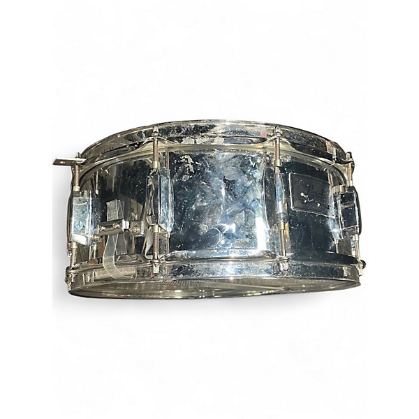 Used Pearl 5X14 STEEL SHELL Silver Drum