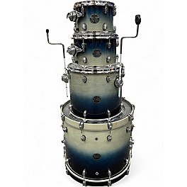 Used Mapex 4 Piece Saturn Teal Blue Fade Drum Kit