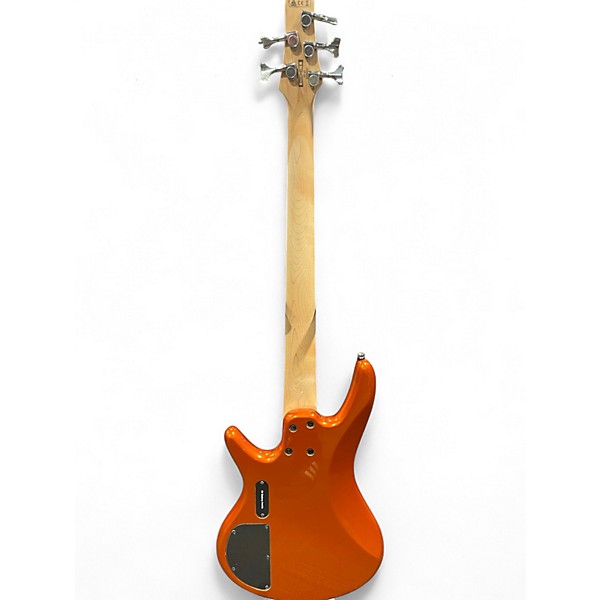 Used Ibanez GSR205 5 String Metallic Orange Electric Bass Guitar