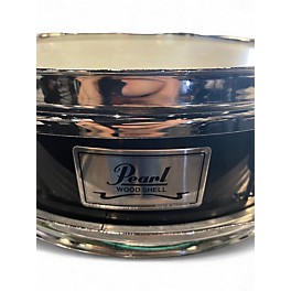Used Pearl 13X3 wood shell Black Drum