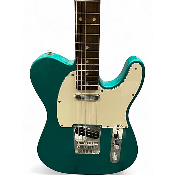 Used Squier Affinity Telecaster Green Solid Body Electric Guitar