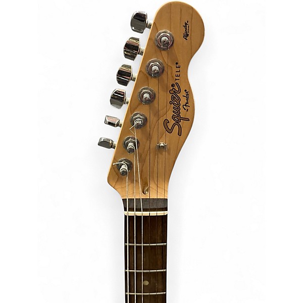 Used Squier Affinity Telecaster Green Solid Body Electric Guitar
