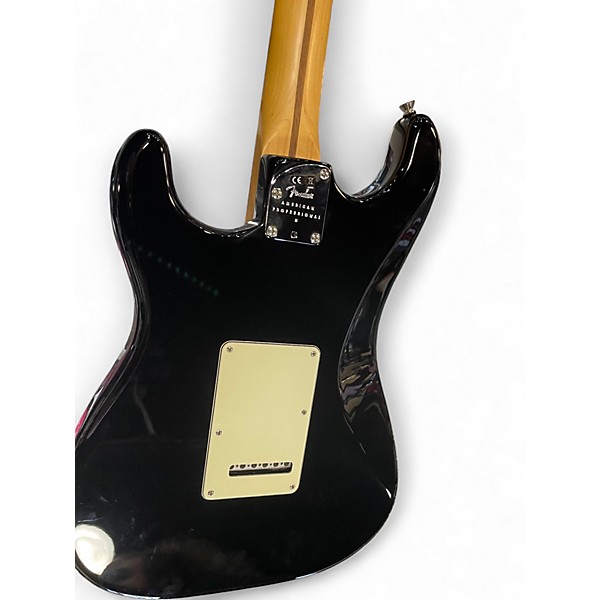 Used Fender American Professional II Stratocaster Black Solid Body Electric Guitar