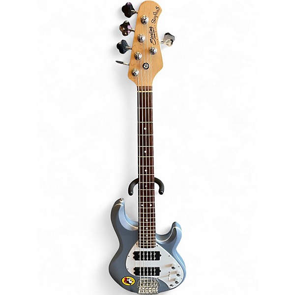 Used Sterling by Music Man Stingray 5 Grey Electric Bass Guitar