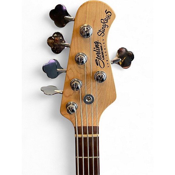 Used Sterling by Music Man Stingray 5 Grey Electric Bass Guitar