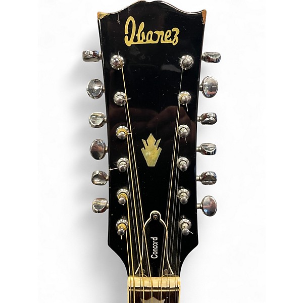 Vintage 1970s Ibanez 698-12 Cherry Sunburst 12 String Acoustic Guitar