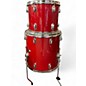 Used Ludwig 3 Piece ROCKER Candy Apple Red Drum Kit