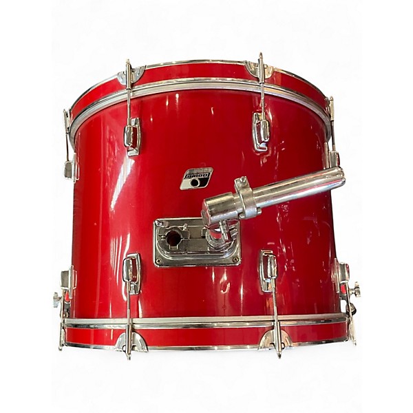 Used Ludwig 3 Piece ROCKER Candy Apple Red Drum Kit