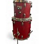 Used Ludwig 3 Piece ROCKER Candy Apple Red Drum Kit