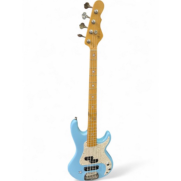 Used 2011 G&L USA SB2 light blue Electric Bass Guitar