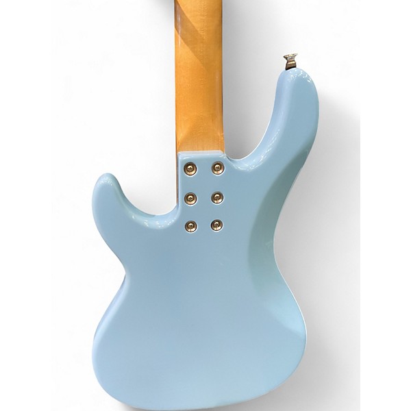 Used 2011 G&L USA SB2 light blue Electric Bass Guitar