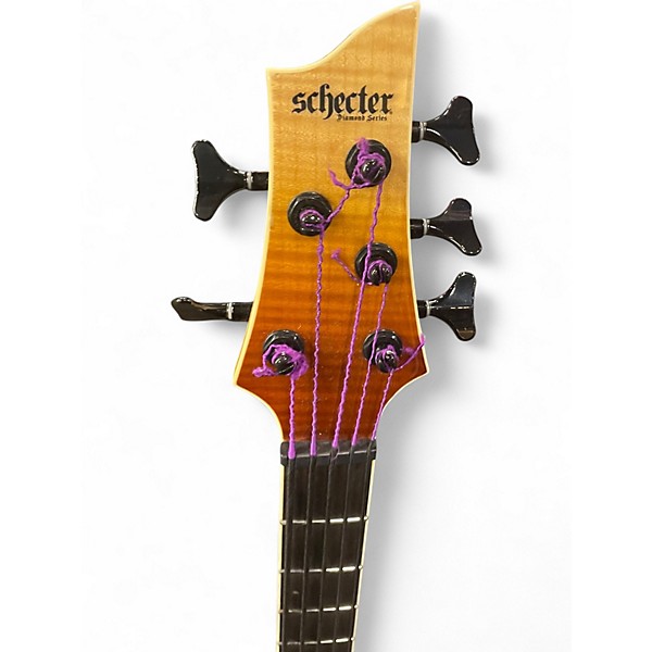 Used Schecter Guitar Research SLS ELITE 5 TRANS BURST Electric Bass Guitar