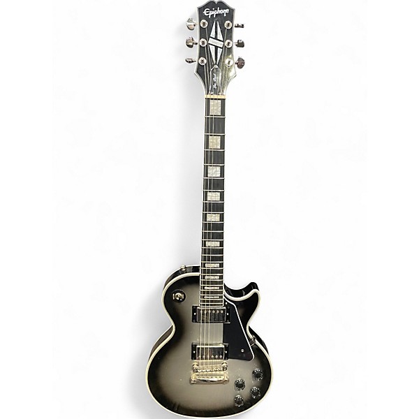 Used Epiphone  LES PAUL CUSTOM SILVER BURST Solid Body Electric Guitar