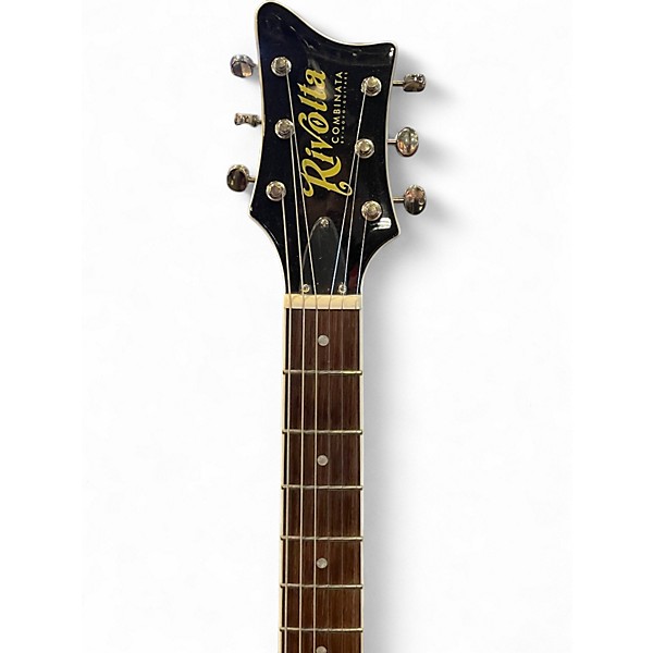 Used Rivolta Mondo Combinata Metallic Silver Solid Body Electric Guitar