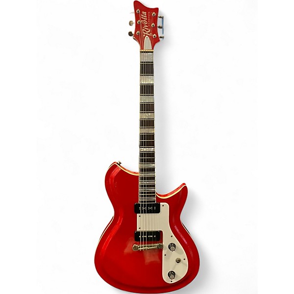 Used Rivolta Combinata Red Solid Body Electric Guitar