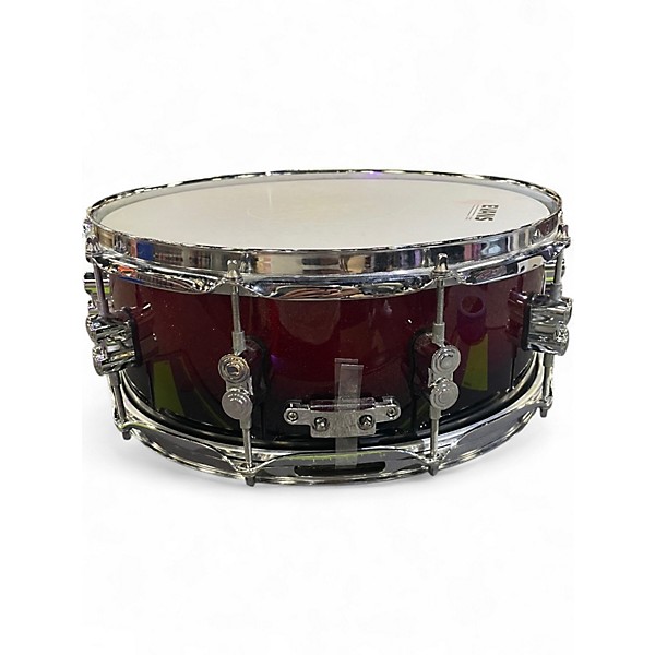 Used PDP by DW 5X14 Concept Series Snare Red to Black Fade Drum