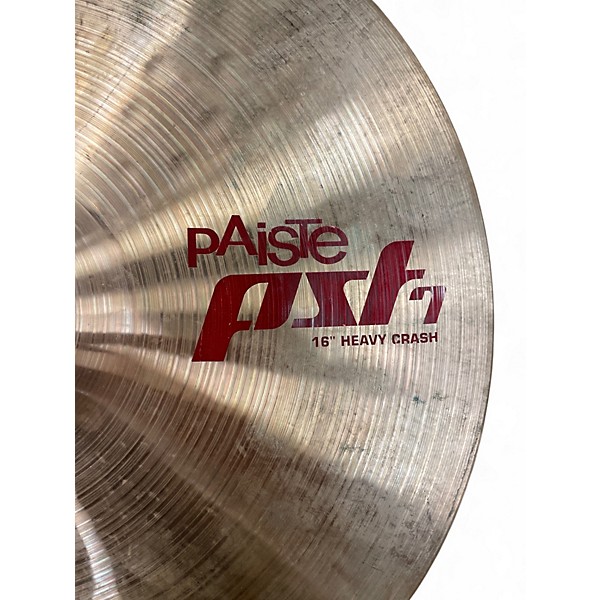 Used Paiste 16in PST7 Heavy Crash Cymbal