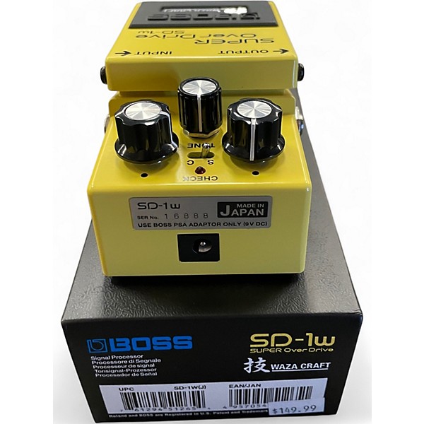 Used BOSS SD1W Super Overdrive Waza Craft Effect Pedal