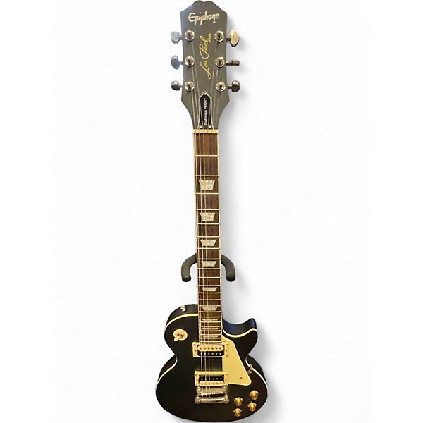 Used Epiphone Les Paul Traditional Pro IV Ebony Solid Body Electric Guitar