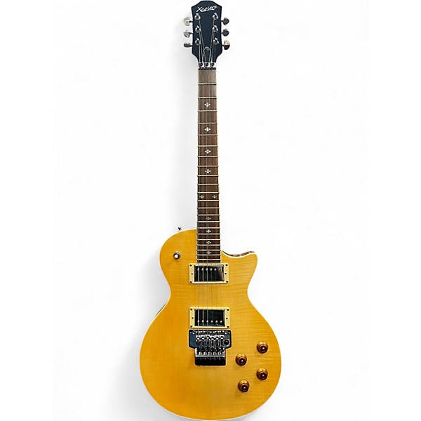 Used Xaviere XV-555 SINGLECUT YELLOW Solid Body Electric Guitar