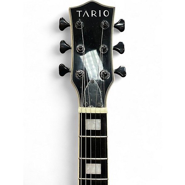 Used Tario LP Copy Spalted Maple Natural Solid Body Electric Guitar