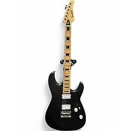 Used Sawtooth HH Doublecut Satin Black Solid Body Electric Guitar