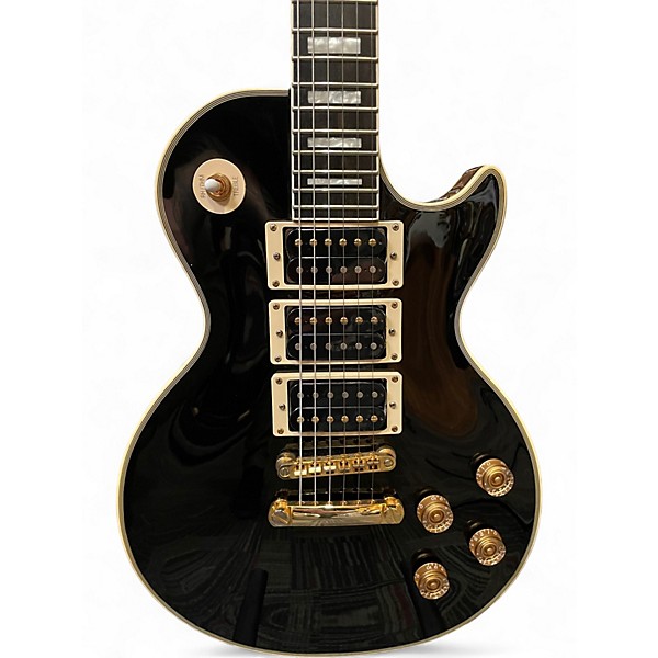 Used Epiphone Peter Les Paul Custom PRO Ebony Solid Body Electric Guitar
