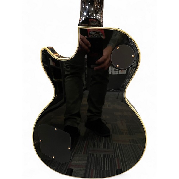 Used Epiphone Peter Les Paul Custom PRO Ebony Solid Body Electric Guitar