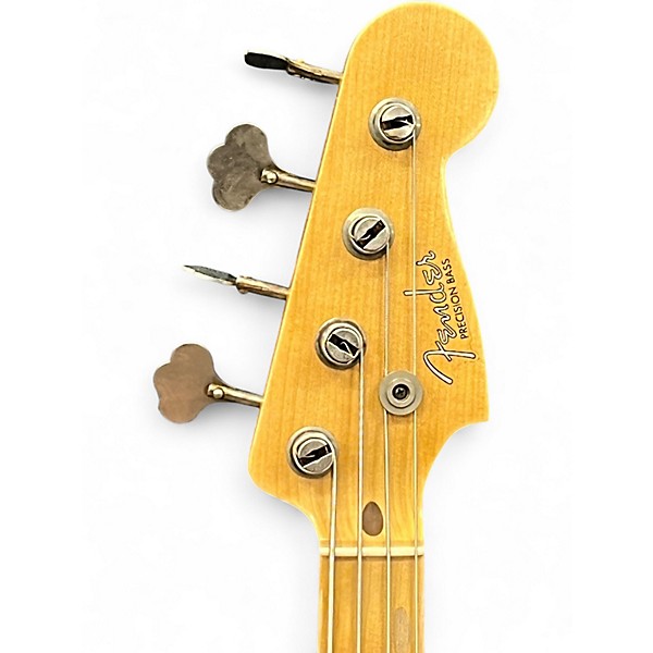 Used 2020 Fender Custom Shop 57 Precision Bass (Refinished) Silver Burst Electric Bass Guitar